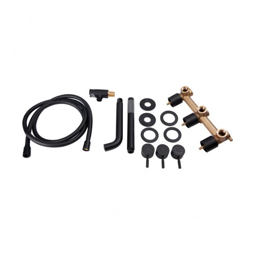 Смеситель скрытого монтажа Qtap Scorpio 3350105GB на три потребителя