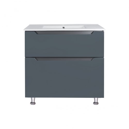 Тумба с умывальником Qtap Scorpio Graphite QT1471TNВ8023080CG