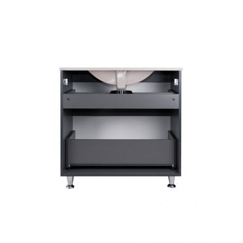 Тумба с умывальником Qtap Scorpio Graphite QT1471TNВ8023080CG