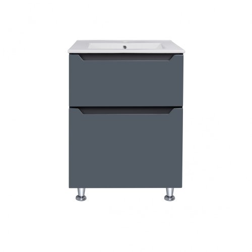 Тумба с умывальником Qtap Scorpio Graphite QT1471TNВ6023060CG