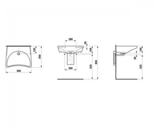 Умывальник Roca Access WM8810ACZ000001