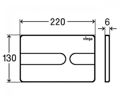 Панель смыва Viega Prevista Visign for Style 23 773175