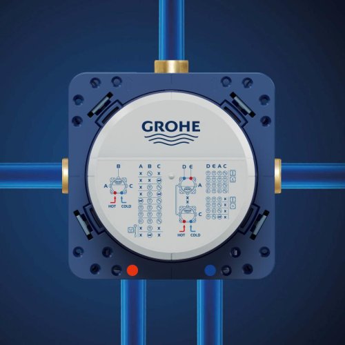 Душевая система Grohe Grohtherm Tempesta 250 Cube на 2 потребителя