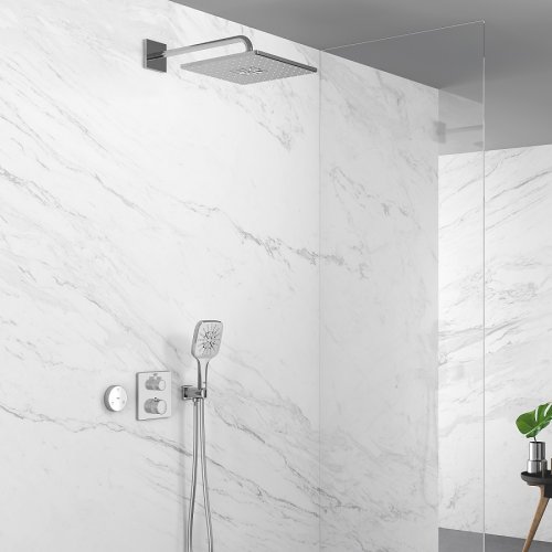 Душевая система Grohe Grohtherm Tempesta 250 Cube на 2 потребителя