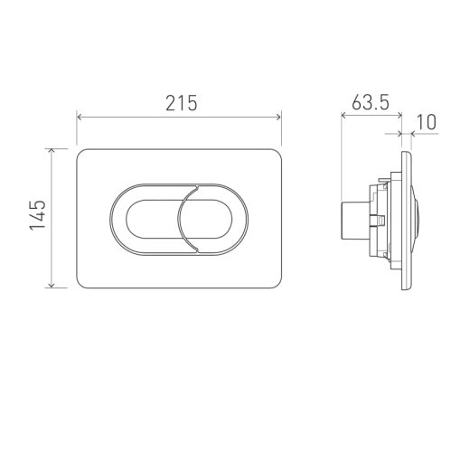 Панель смыва VOLLE Ego Neo 221132