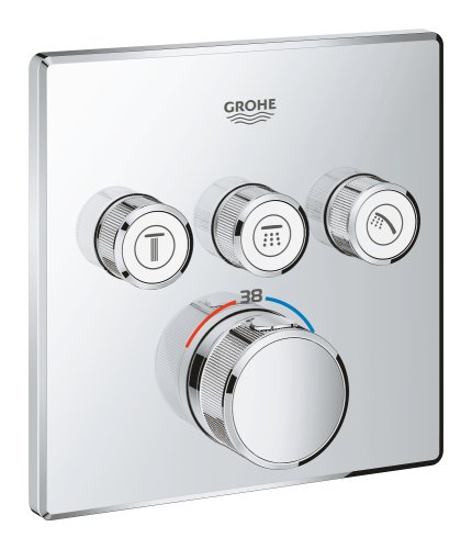 Душевая система Grohtherm Smartcontrol Tempesta 250 Cube на 3 потребителя