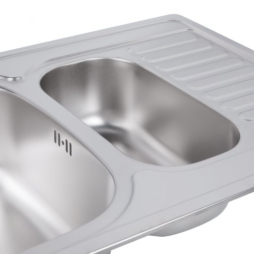 Кухонна мийка Lidz 7850 0,8 мм Satin (LIDZ7850SAT8)