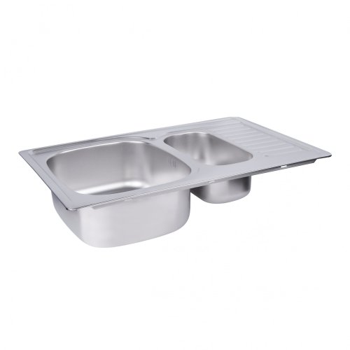 Кухонна мийка Lidz 7850 0,8 мм Satin (LIDZ7850SAT8)