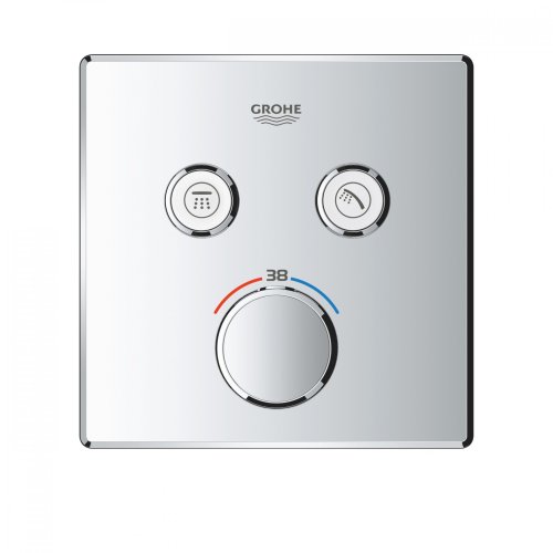 Душевая система Grohe Smartcontrol Tempesta 250 Cube на 2 потребителя (с кронштейном к потолку)