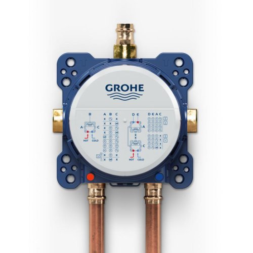 Душевая система Grohe Grohtherm Smartcontrol Tempesta 250 на 3 потребителя (с кронштейном к потолку)