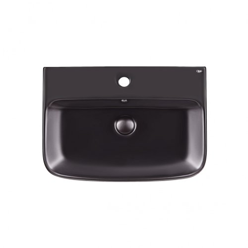 Умивальник Qtap Crow Matt black з донним клапаном QT0511G835MB