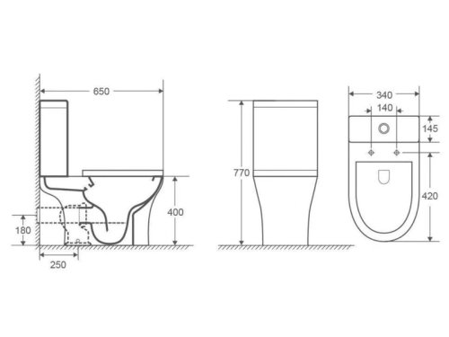 Унитаз-компакт ASIGNATURA Simple Line Rimless 37872505