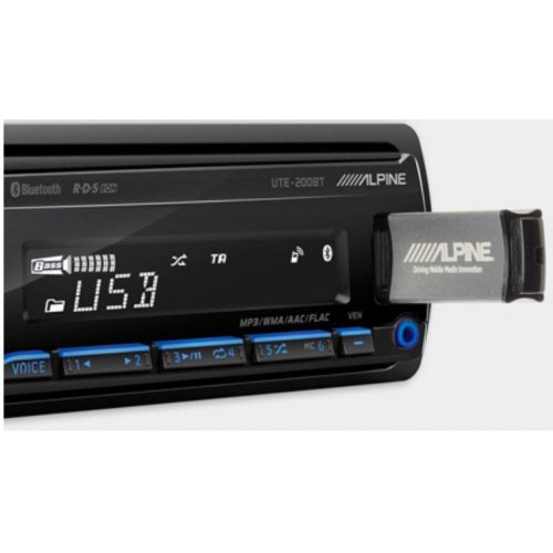 Автомагнитола Alpine UTE-201BT (без диска)