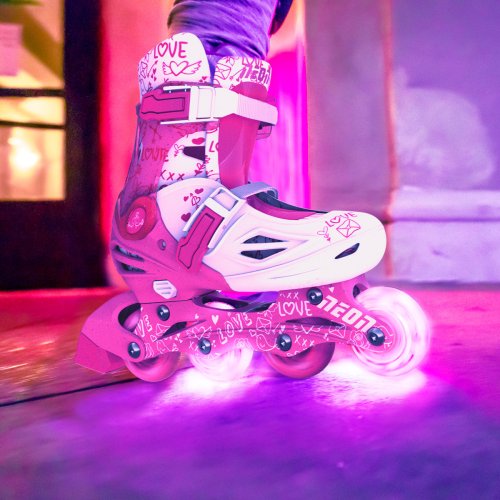 Ролики Neon Combo Skates Розовый (Размер 34-38)