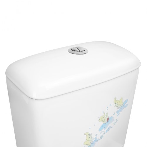 Унитаз-компакт Qtap Baby с сиденьем QT2322C229PEWD