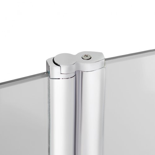 Штора на ванну Lidz Brama SS120x140R.CRM.TR скло прозоре 6 мм, права