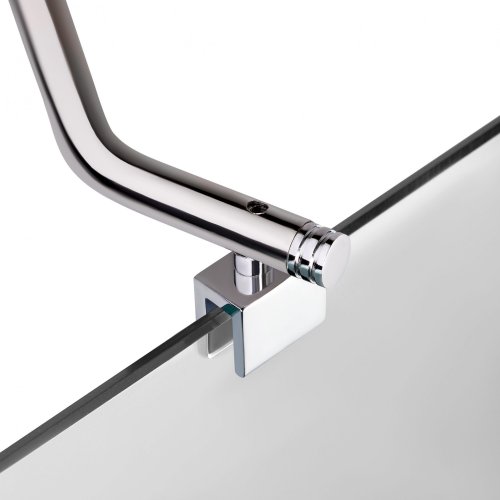 Штора на ванну Lidz Brama SS120x140R.CRM.TR скло прозоре 6 мм, права