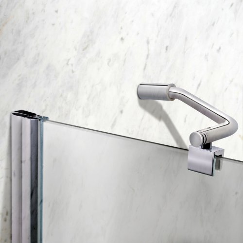 Штора на ванну Lidz Brama SS120x140R.CRM.TR скло прозоре 6 мм, права