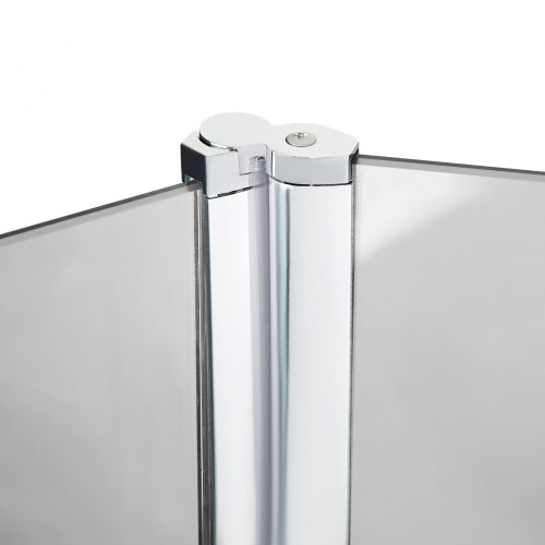 Штора на ванну Lidz Brama SS120x140R.CRM.TR скло прозоре 6 мм, права