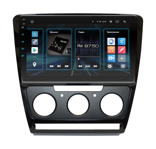 Штатная магнитола Incar DTA4-1070 Skoda Oktavia A5 2008-2013 Android 10 DSP +Navi