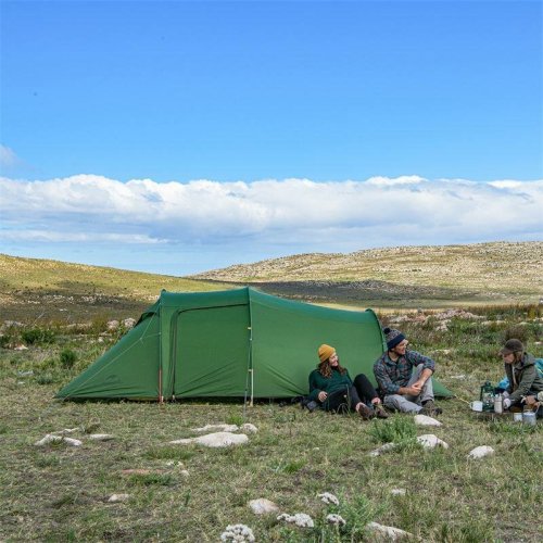 Палатка двухместная с футпринтом Naturehike Opalus NH20ZP001, 210T, оранжевая