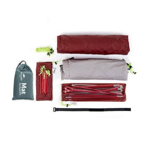 Намет надлегкий двомісний з футпринтом Naturehike Сloud Up 2 Updated NH17T001-T, 20D, сірий