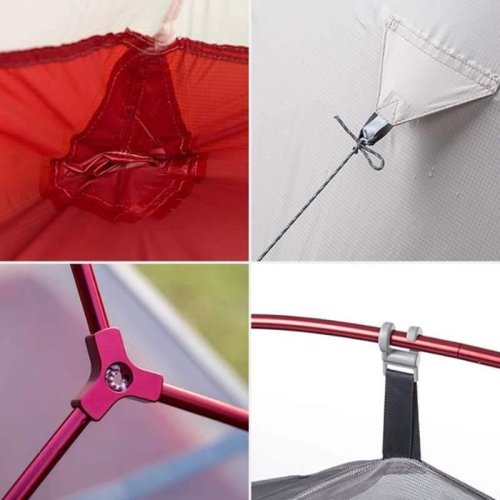 Палатка сверхлегкая одноместная с футпринтом Naturehike Сloud Up 1 Updated NH18T010-T, 210T оранжевый