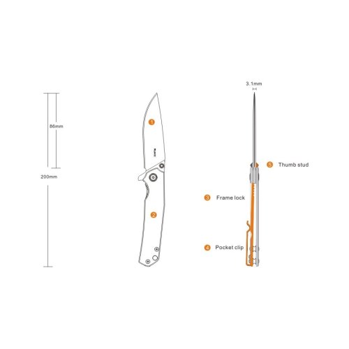 Нож складной Ruike P801-SF