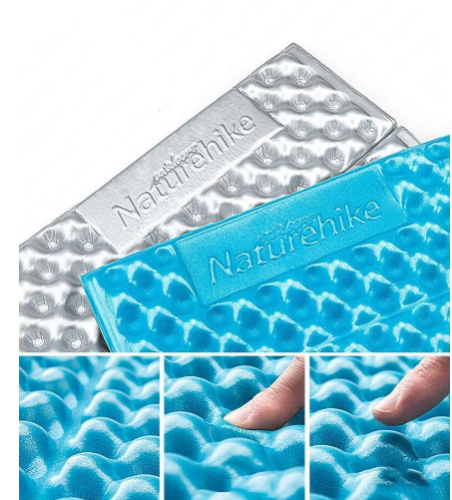 Коврик складной IXPE Naturehike Thickened NH20FCD07, алюминиевая пленка, 25 мм, голубой