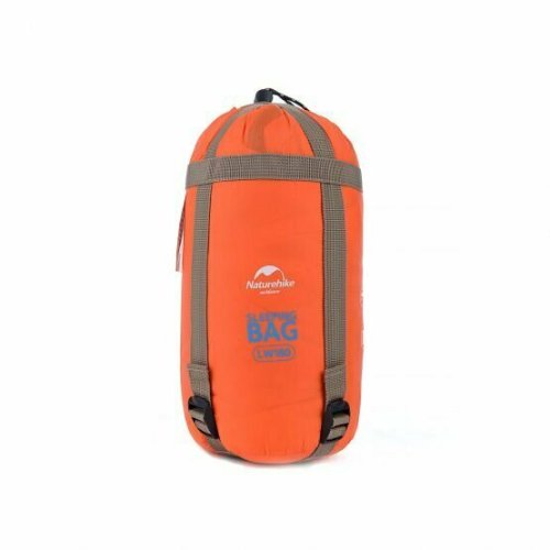 Спальник сверхлегкий Naturehike Mini Ultra light LW 180 NH15S003-D, Silk-like cotton, оранжевый