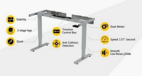 Стол с электрической регулировкой высоты Cougar Royal Pro 150 Black