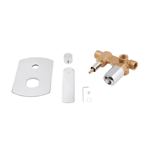 Смеситель скрытого монтажа Qtap Slavonice 6242103C на два потребителя