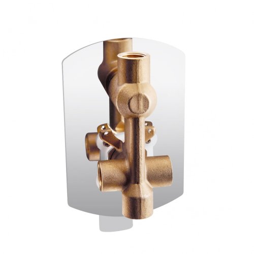 Смеситель скрытого монтажа Qtap Slavonice 6242103C на два потребителя