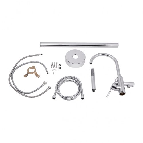 Смеситель для ванны Qtap Podlaha 19103UGC