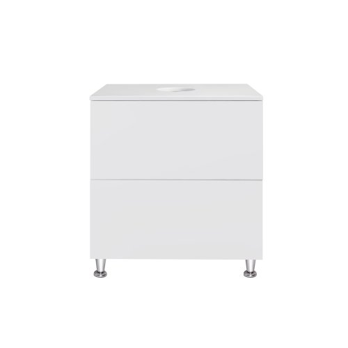 Тумба напольная Qtap Tern White со столешницей QT1780TNL601W