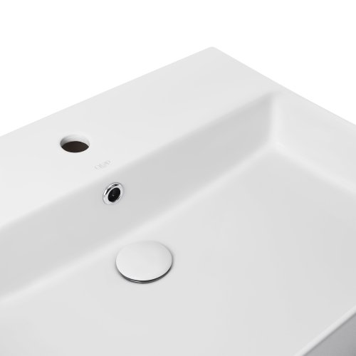 Умывальник Qtap Crow White с донным клапаном QT0511WL032W