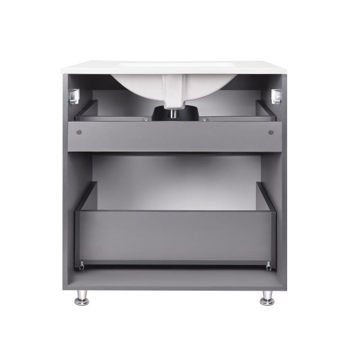 Тумба с умывальником Qtap Scorpio Graphite QT1471TNВ7023070CG