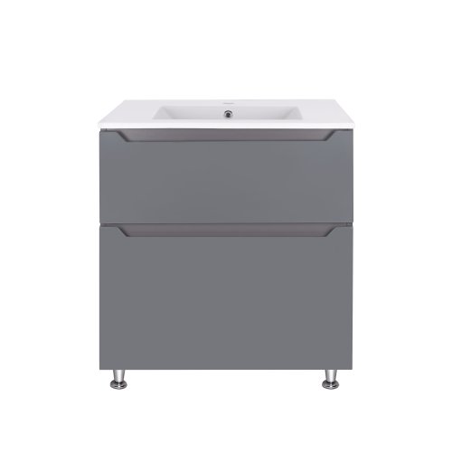 Тумба с умывальником Qtap Scorpio Graphite QT1471TNВ7023070CG