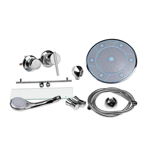 Душевой бокс Lidz Tani SB80x80.SAT.LOW.FR, стекло Frost 4 мм + поддон Kupala