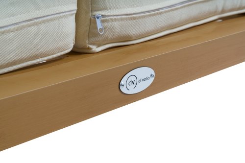 Комплект садових меблів Di Volio Brescia 2 Натуральний/Кремовий