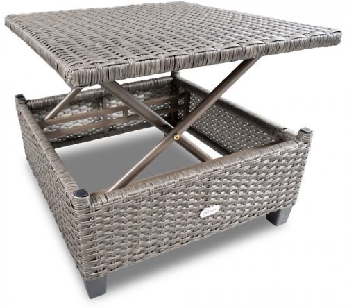 Комплект садових меблів Di Volio Luca Сірий/Графітовий