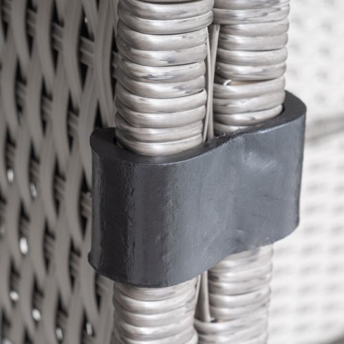 Комплект садових меблів Di Volio Torino Сірий/Графітовий