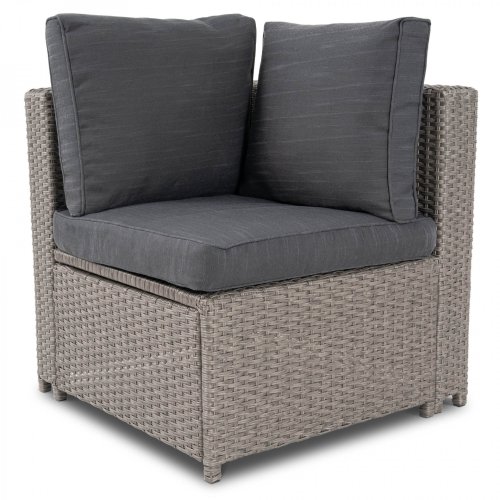 Комплект садових меблів Di Volio Torino Сірий/Графітовий