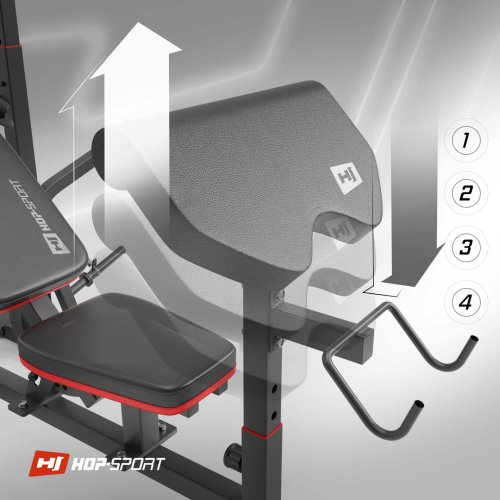 Лавка тренувальна Hop-Sport HS-1075 PRO з партою скотта