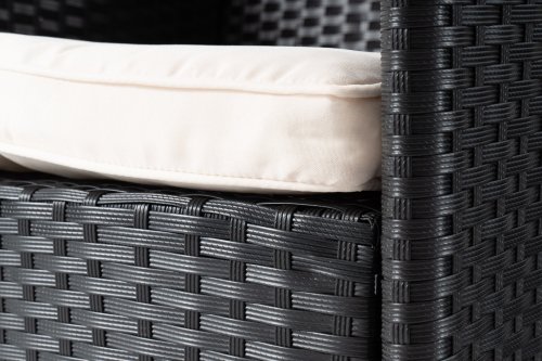 Садові меблі Di Volio VERONA 6+1 Чорний/кремовий