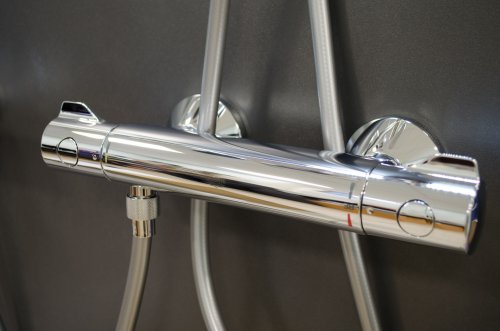 Душевая система Grohe New Tempesta Rustic System 200 с термостатическим смесителем Grohe Grohterm 800