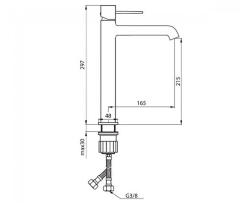 Смеситель для умывальника Damixa Sirius 860220000