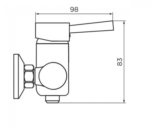 Смеситель для душа Damixa Origin Line 762000000