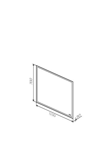 Зеркало AM.PM Gem 55см M91AMOX0551WG38