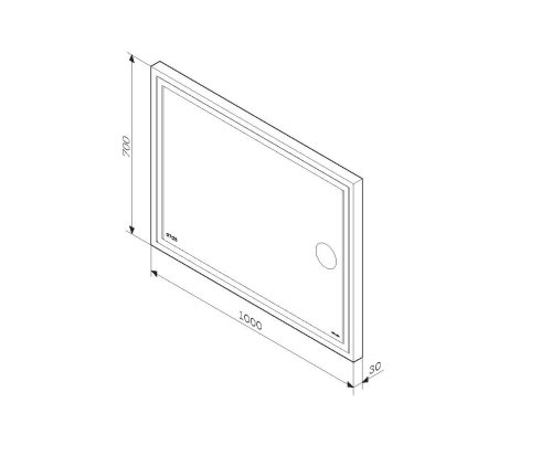 Дзеркало AM.PM Gem 100см M91AMOX1003WG38